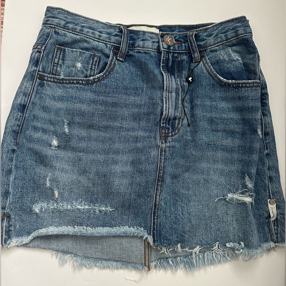 One by One Teaspoon - Jean mini skirt